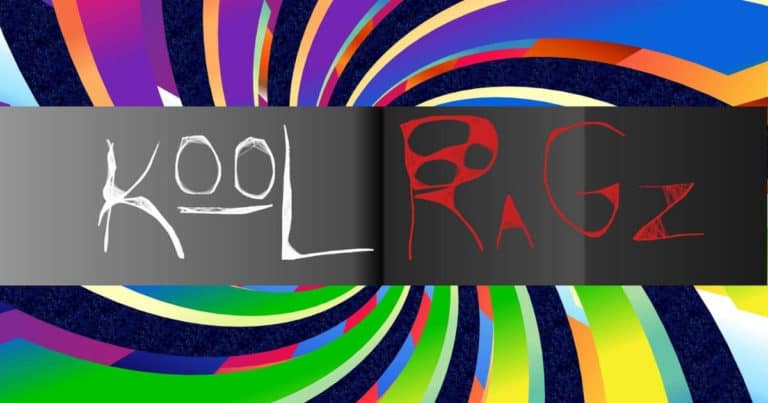 Kool Ragz colorful swirling graphic