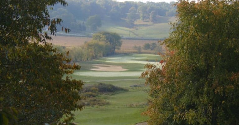 Oak Shadows golf course green