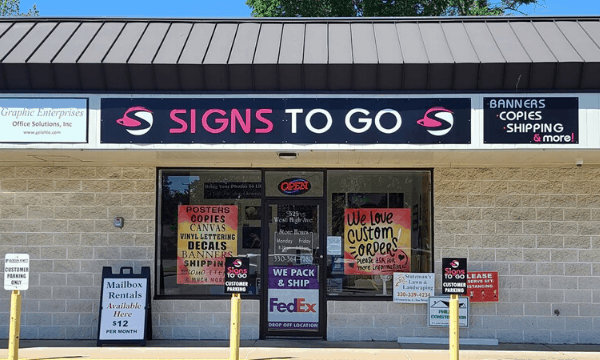 Signs to Go Storefront